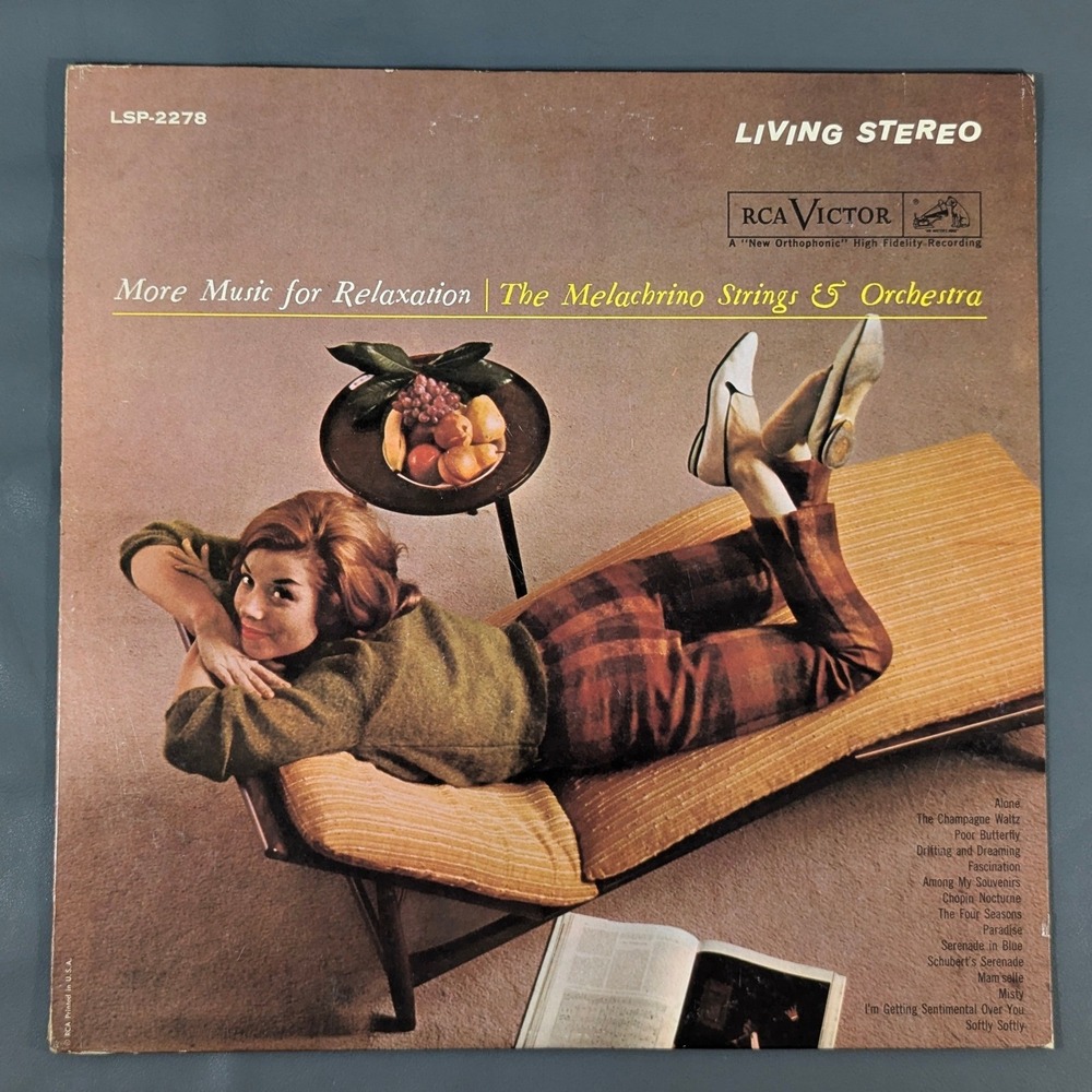 The Melachrino Strings More Music for Relaxation RCA Victor LSP-2278 Vinyl LP